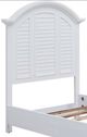 American Woodcrafters Heritage Coast Coastal White Twin Panel Bed-1