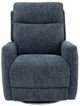 BarcaLounger® Maben Maze-Denim Power Swivel Recliner-2