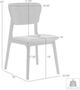 Armen Living Kalia 2-Piece Gray Dining Side Chair Set-2