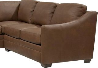 Cozy Life L9 Brown Leather Right-Arm Facing Loveseat