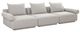 Moe's Home Collection Rosello 3-Piece Light Grey Modular Sectional Sofa-0