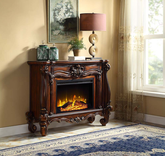 ACME Furniture Versailles Cherry Oak Fireplace-1