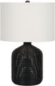 Monarch Specialties Inc. 23"H Black Rattan Table Lamp-0