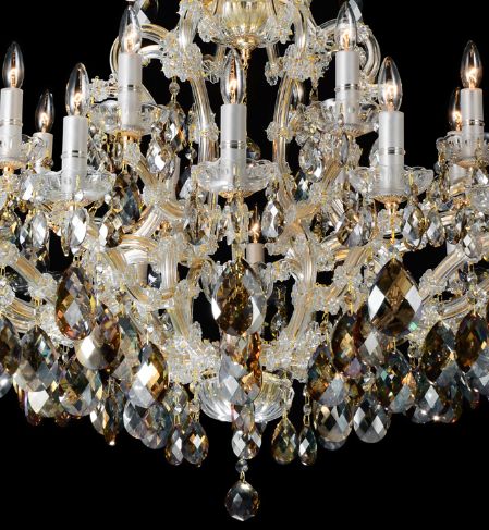 Michael Amini® La Scala Gold 25 Light Chandelier-1