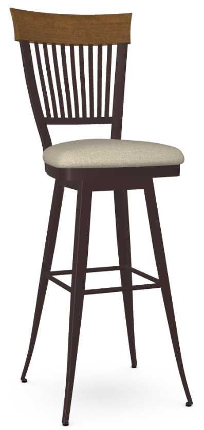 Amisco Customizable Annabelle Swivel Spectator Stool