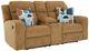 Signature Design by Ashley® Kanlow Honey Double Manual Reclining Loveseat with Console-0