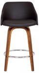 Armen Living Alec Brown 30" Swivel Bar Stool-1