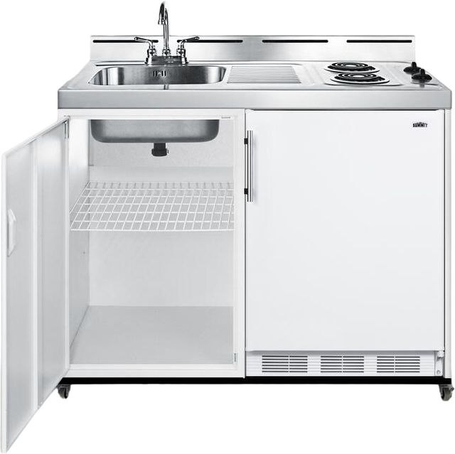 Summit® 48" White All-In-One Mobile Kitchenette-1