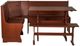 Linon Chelsea 3-Piece Walnut Corner Nook Set-1