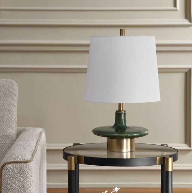 Uttermost® Sieler Glossy Moss Green Table Lamp-2