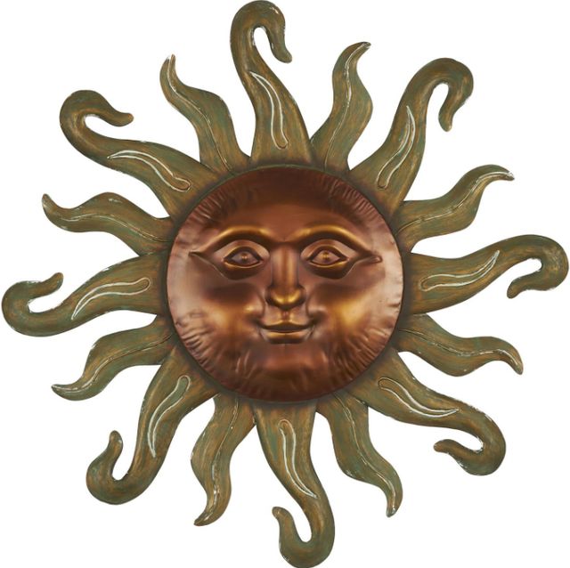Deco Marche Copper Sun Wall Decor-0