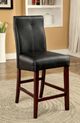 Furniture of America® Bonneville 2-Piece Black/Brown Cherry Counter Chair Set-1