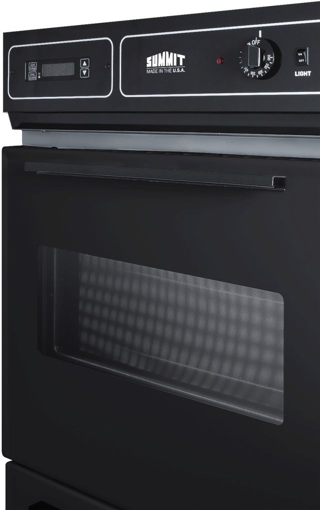 Summit® 24" Black Single Electric Wall Oven-2