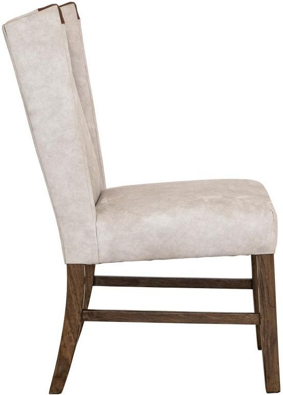 International Furniture Direct Silver Brown/Ivory Dining Side Chair-2
