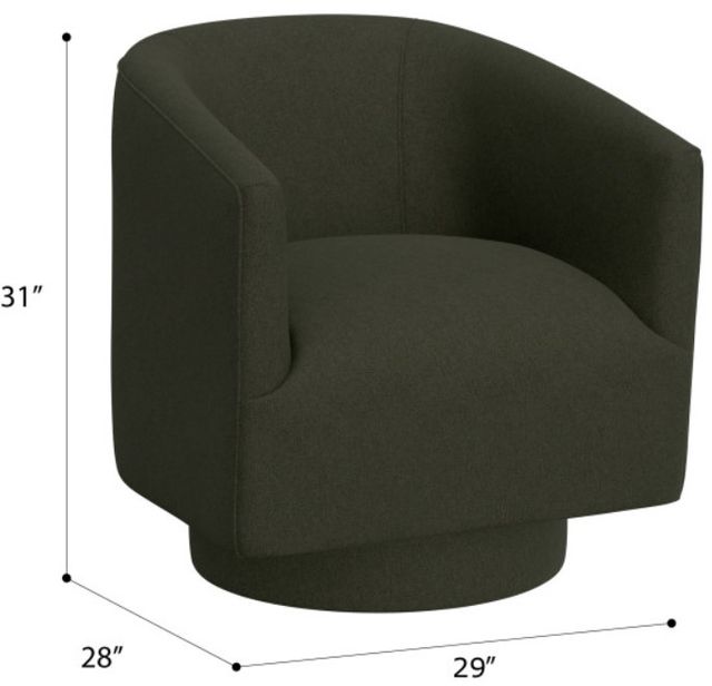 Emerald Home Brylee Green Swivel Chair-2