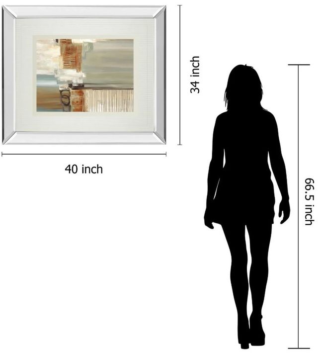 Classy Art Chiffon by Cat Tesla Mirror Framed Wall Art-2