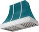AGA Cascade 36" Salcombe Blue Wall Mounted Range Hood  with Polished Chrome Trim-0