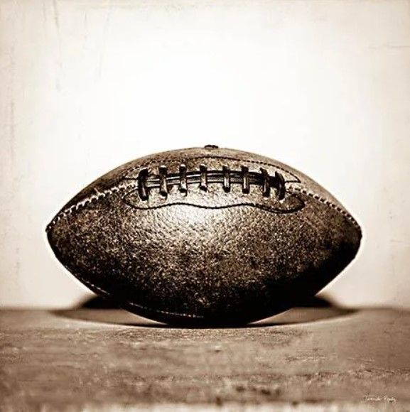 Classy Art Vintage Football by Jennifer Rigsby Wall Art-0