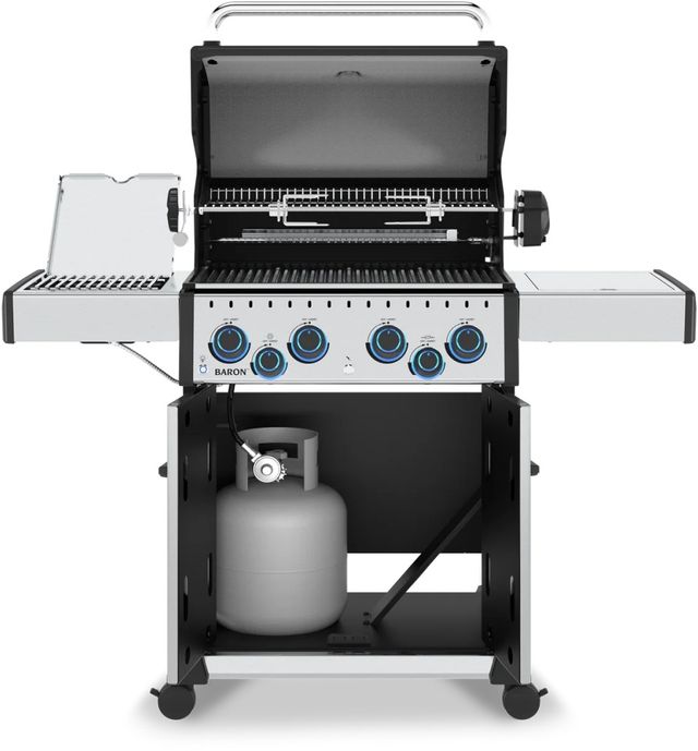 Broil King® Baron™ S 490 Pro IR 6-Burner Stainless Steel Freestanding Natural Gas Grill-1
