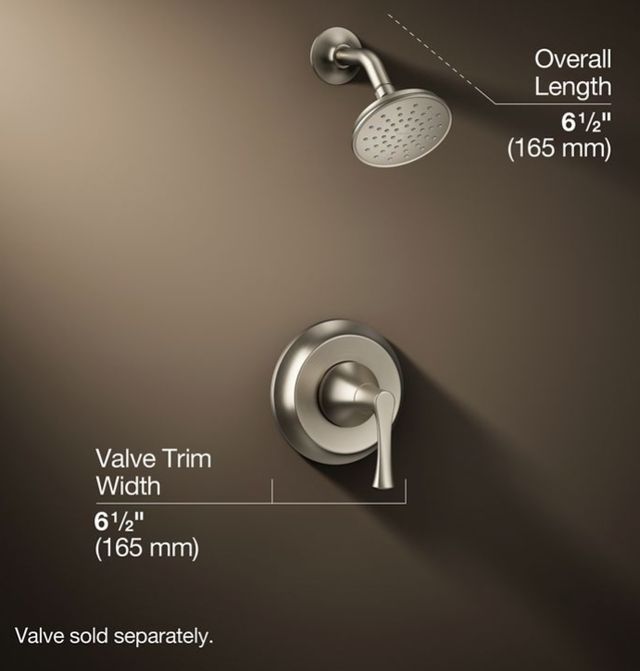 KOHLER® Buckley™ Rite-Temp® Vibrant Brushed Nickel 1.75 GPM Shower Trim Kit-2