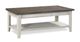 aspenhome® Eastport Drifted White Cocktail Table with Grey Top -0