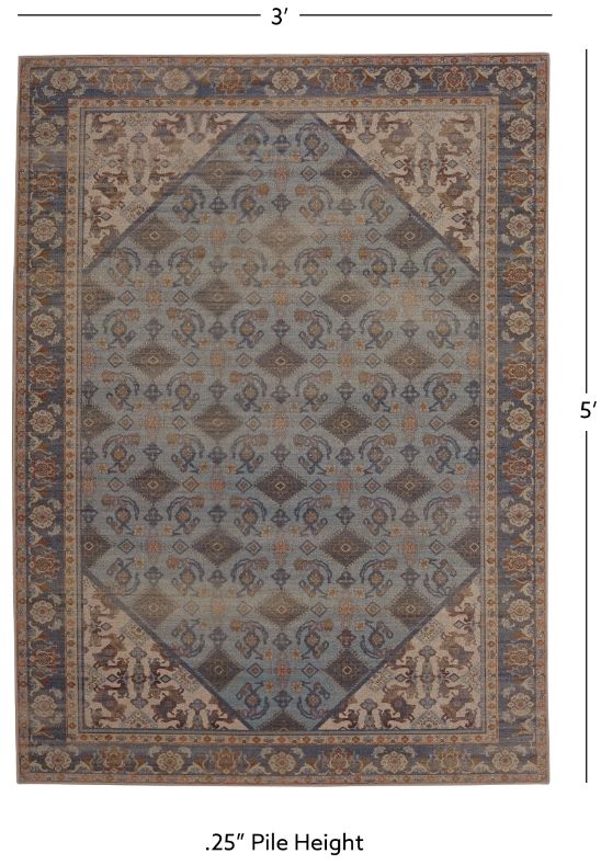Linon Oakland Wesley 3'x5' Area Rug-2