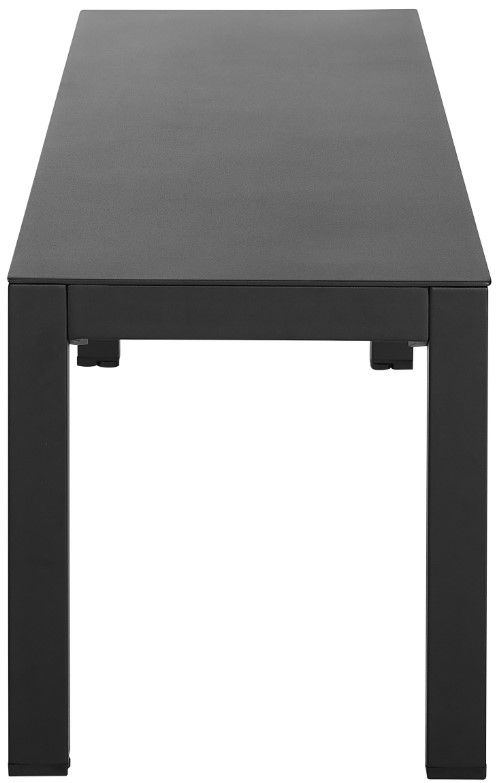 Linon Alora Black Aluminum Outdoor Bench-3