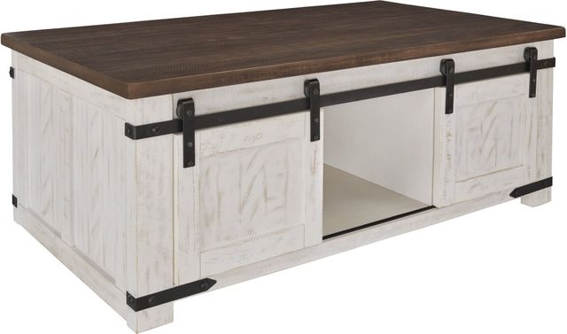 Signature Design by Ashley® Wystfield 3 Piece Brown/White Living Room Table Set-1