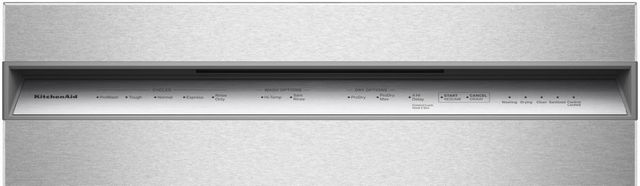 KitchenAid® 24" PrintShield™ Stainless Front Control Built-In Dishwasher with Third Level Utensil Rack and 30+ Total Wash Jets-1