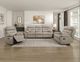 Homelegance® Laconia Latte Double Manual Reclining Sofa-1