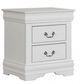 Furniture of America® Louis Philippe 4-Piece White Queen Bedroom Set-3