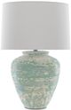 Currey & Company Mimi Aqua/Cream/White Table Lamp-1
