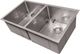 ZLINE Anton 36" Satin Stainless Steel Undermount Double Bowl Kitchen Sink with Bottom Grid-1