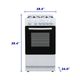 Element® 20" White Freestanding Gas Range-1