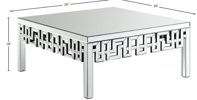 Meridian Furniture Aria Mirrored Coffee Table-1