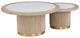 Fairfield® Everett Biscotti Small Round Bunching Cocktail Table with White Carrara Stone Top-4