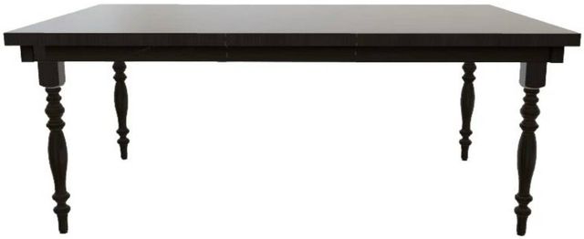 Mavin Customizable 48" x 60" Rectangular Plank Extendable Dining Table with 18" Leaf-1