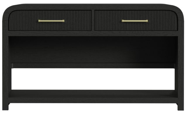 Elements International Ridgemont Black Grain Sofa Table-2