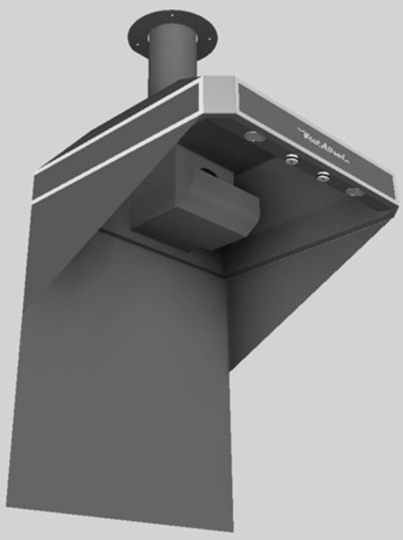 Vent-A-Hood® A Series 30" Gunsmoke Retro Style Wall Mounted Range Hood-3