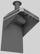 Vent-A-Hood® A Series 30" Gunsmoke Retro Style Wall Mounted Range Hood-3