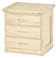 Crate Designs™ Furniture Unfinished 24" Tall Nightstand-0