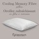 PureCare® FabricTech® Cooling Memory Foam Fiber Queen Pillow-2