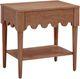 TOV Furniture Oodle Walnut Nightstand with Drawer-0