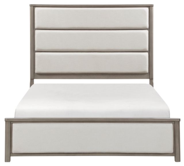 Homelegance® Dalston Beige/Light Gray Queen Panel Bed-2