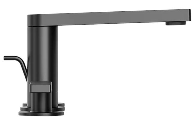 KOHLER® Composed® Matte Black Widespread Bathroom Sink Faucet with Lever Handles-2