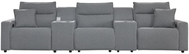Signature Design by Ashley® Modmax II 5-Piece Pepper/Salt Modular Power Reclining Sectional with Consoles-0