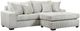 Delta Furniture Manufacturing Libby Light Gray Right-Arm Facing Chaise-1