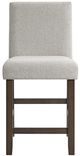 Elements International Seneca Brown/Gray Counter Side Chair -3