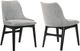 Armen Living Azalea 2-Piece Black/Gray Dining Side Chair Set-0
