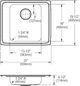 Elkay Lustertone® Classic Lustrous Satin Stainless Steel 22" x 20" x 5" Single Bowl Drop-in Classroom ADA Sink-1